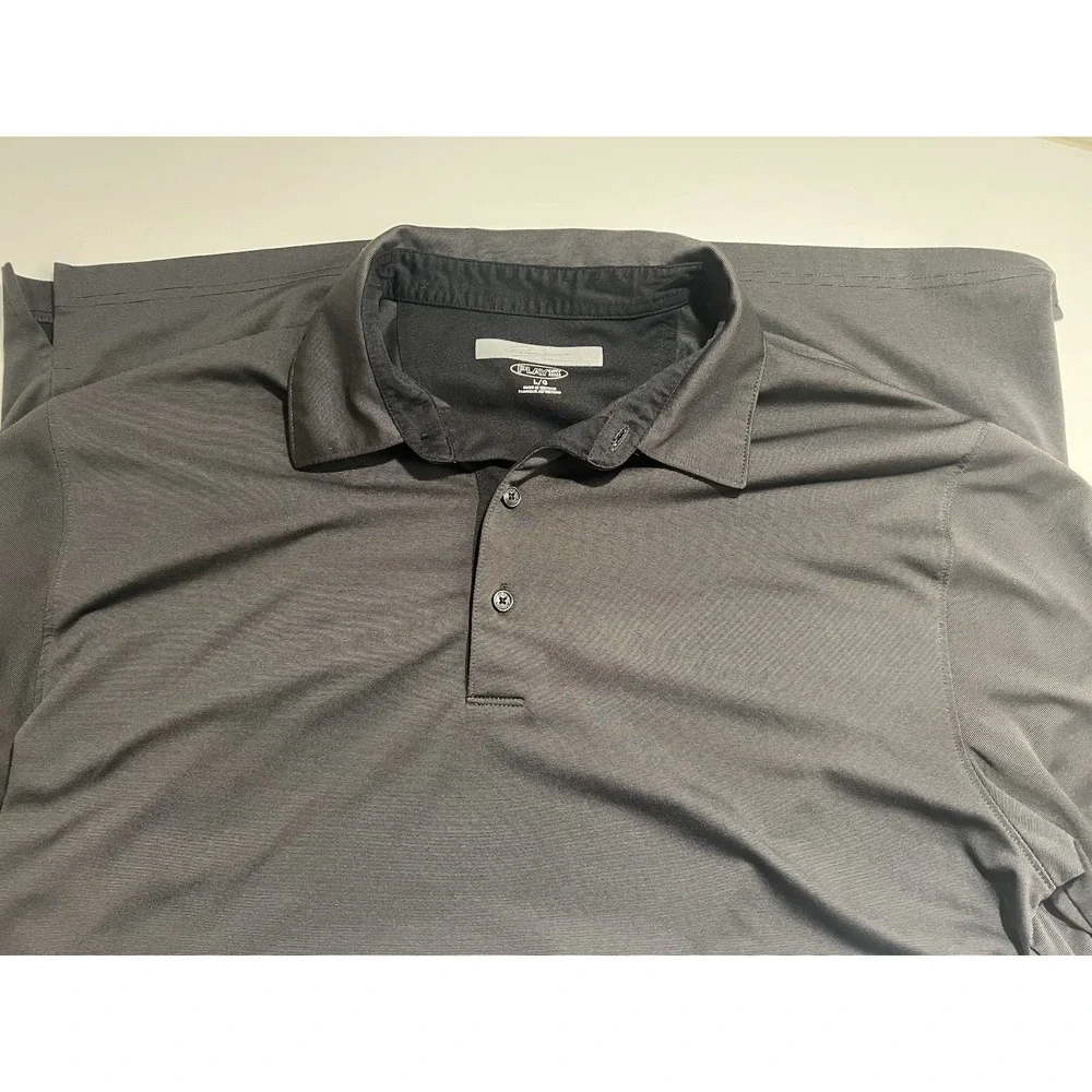 Greg Norman Performance Polo Play Dry Men's Gray Golf Polo Shirt Size LG